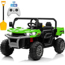 24V Green 4WD 2-Seater Ride-On Tractor with Remote Control and Trailer Magic Cars Variant 0