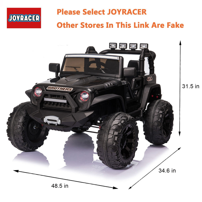 24V Kids 4x4 Ride-On Truck with Remote Control, 2-Seater, 4x 200W Motors Magic Cars 3