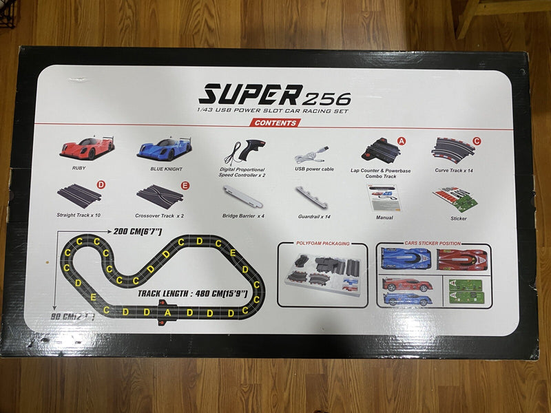 Super 153 USB Powered Slot Car Racing Set Magic Cars 1