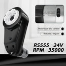 2PCS 24V RS555 35000RPM Steel Gear Motor Gearbox Upgrade Kit for Ride-On Cars Magic Cars 5