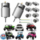 Pair of 12V-24V High-Speed Fast Drive Motors for Kids' Power Wheels Magic Cars Variant 0