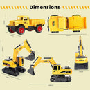 Maquinaria de construcción excavadora a control remoto para niños pequeños Magic Cars 3