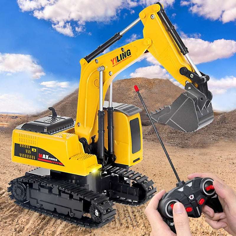 Excavadora de construcción a control remoto para niños pequeños Magic Cars 1