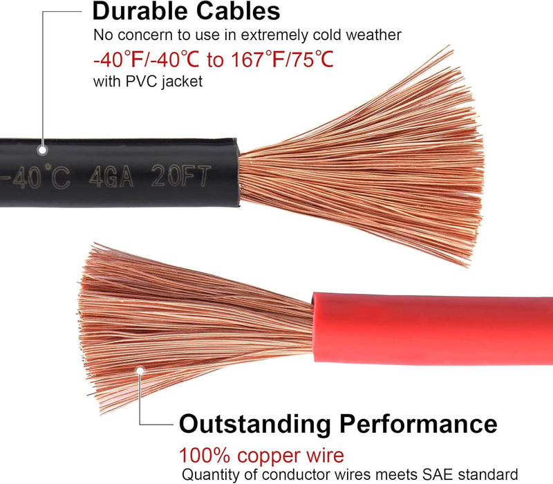 Heavy-Duty Automotive Booster Jumper Cables for Car, SUV, and Truck Batteries Magic Cars 20