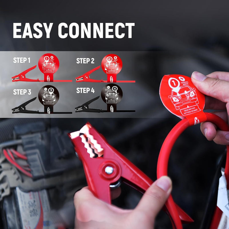 Heavy-Duty Automotive Booster Jumper Cables for Car, SUV, and Truck Batteries Magic Cars 27