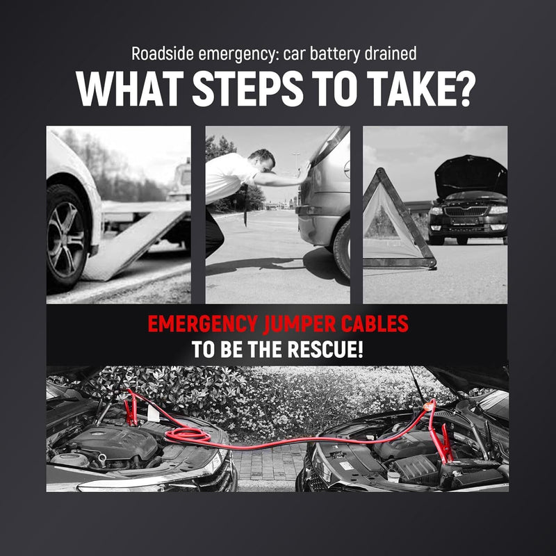 Heavy-Duty Automotive Booster Jumper Cables for Car, SUV, and Truck Batteries Magic Cars 28