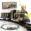 JUQU 19-Piece Battery-Operated Train Set for Kids with Lights and Sounds Magic Cars 2