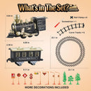 JUQU 19-Piece Battery-Operated Train Set for Kids with Lights and Sounds Magic Cars 7