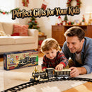 JUQU 19-Piece Battery-Operated Train Set for Kids with Lights and Sounds Magic Cars 8