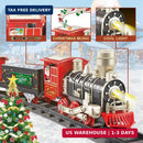 JUQU Electric Christmas Train Toy with Lights and Holiday Music for Children Magic Cars 2