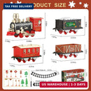 JUQU Electric Christmas Train Toy with Lights and Holiday Music for Children Magic Cars 3