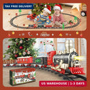 JUQU Electric Christmas Train Toy with Lights and Holiday Music for Children Magic Cars 5