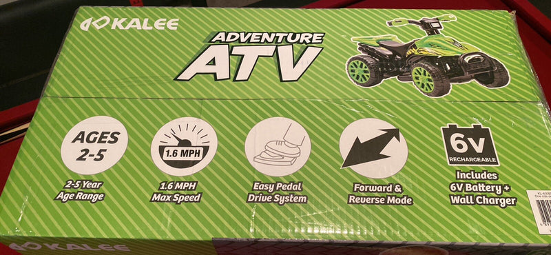 Green 6-Volt Battery-Powered Quad ATV Ride-On for Kids Ages 2-5, Supports up to 55 lbs Magic Cars 2