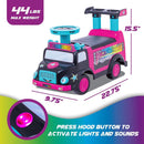 Interactive Toddler Ride-On Karaoke Party Bus Toy with Musical Instruments Magic Cars 4