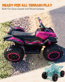 AT2 12V Electric ATV for Kids Ages 3-6, 4-Wheel Ride-On Toy Magic Cars 4