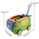 Green 1-Seater Push and Pull Ride-On Car Toy for Children Magic Cars 1
