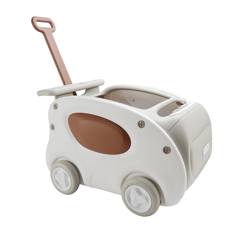 Khaki 1-Seater Push and Pull Ride-On Car Toy for Kids Magic Cars 11