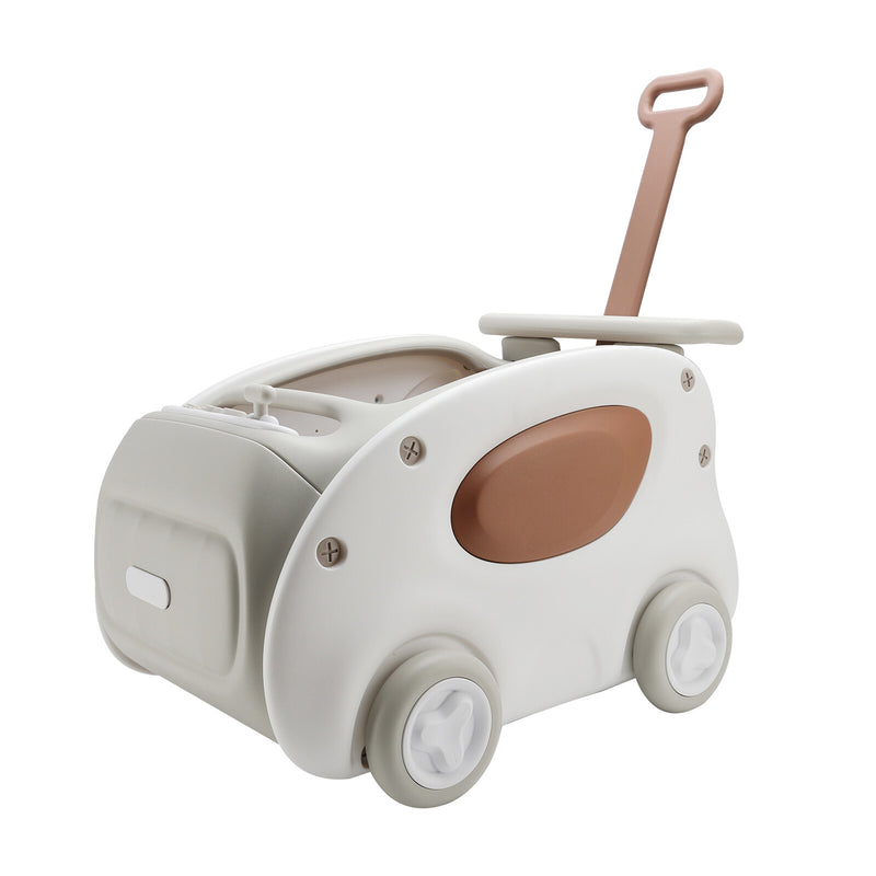 Khaki 1-Seater Push and Pull Ride-On Car Toy for Kids Magic Cars 13