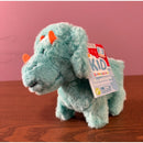 Teal Triceratops Plush Toy - Mini Walking Dino Magic Cars Variant 0