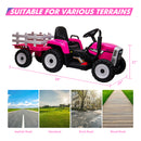 Kids Electric Tractor with Trailer for Ages 3-6, Remote Control, Gear Shift, MP3, LED Lights, USB Port Magic Cars 2