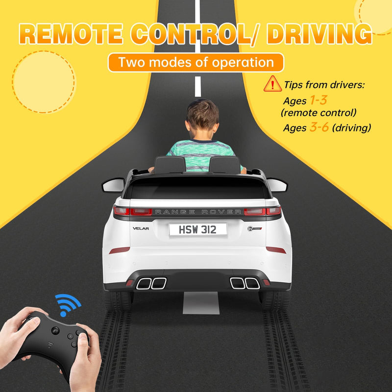 Electric Ride-On Land Rover Car with Remote Control for Kids Age 3 and Up Magic Cars 5