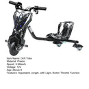Kids Ride-On Tricycle with Large Wheels and Drifting Feature for Ages 8+ Magic Cars 14