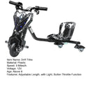 Kids Ride-On Tricycle with Large Drift Wheels and Adjustable Seat for Ages 8+ Magic Cars 14