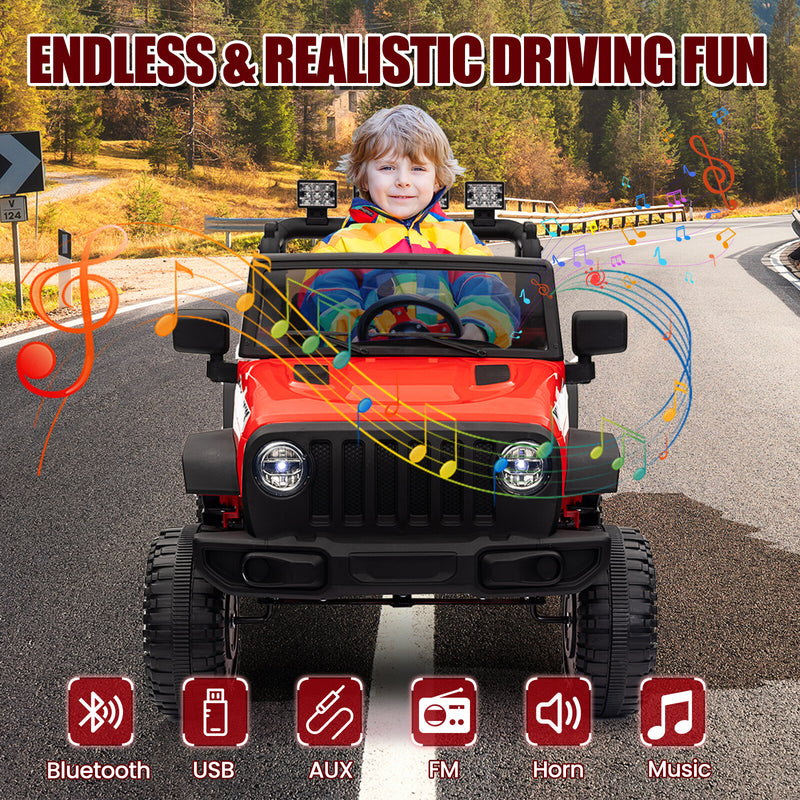 12V Battery-Powered Kids Ride-On Truck Car with Remote Control Electric Vehicle Magic Cars 15