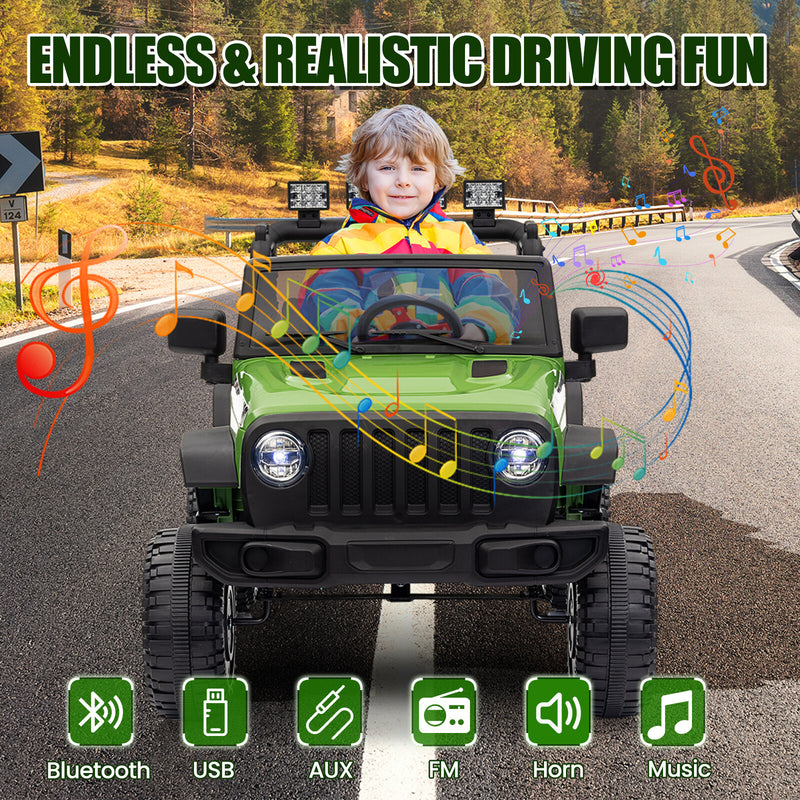 12V Battery-Powered Kids Ride-On Truck Car with Remote Control Electric Vehicle Magic Cars 22