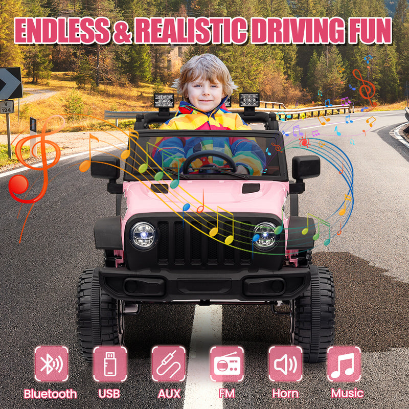 12V Battery-Powered Kids Ride-On Truck Car with Remote Control Electric Vehicle Magic Cars 8