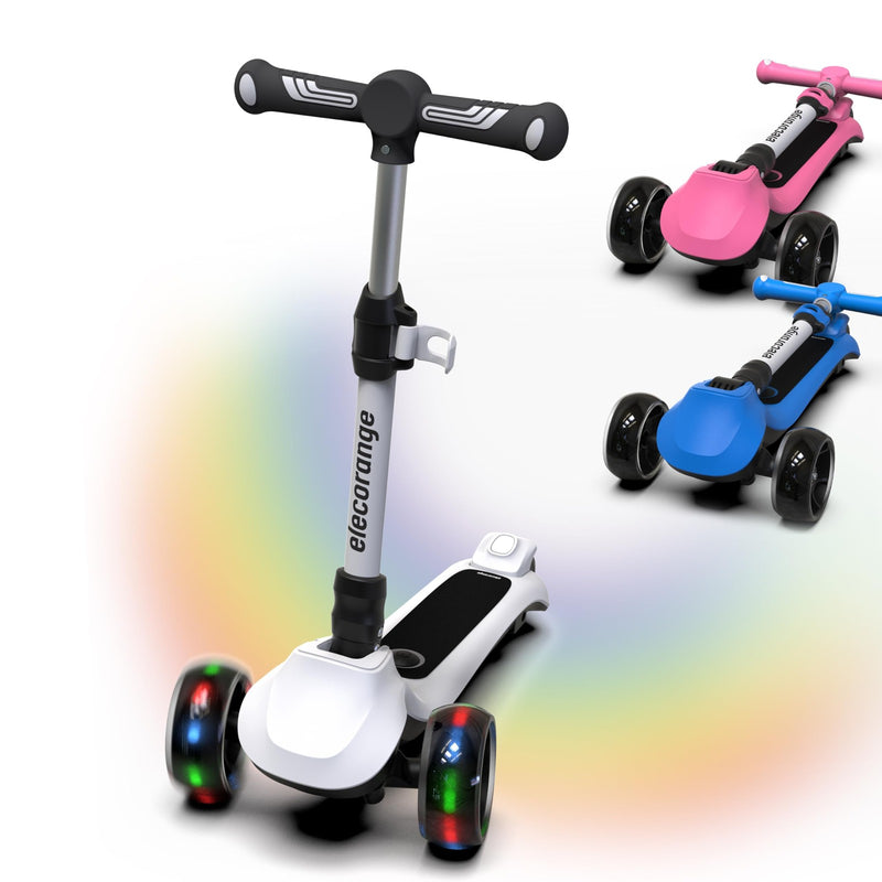 Electric Kids Scooter with Illuminated 3 Wheels for Ages 4-9 Magic Cars 0