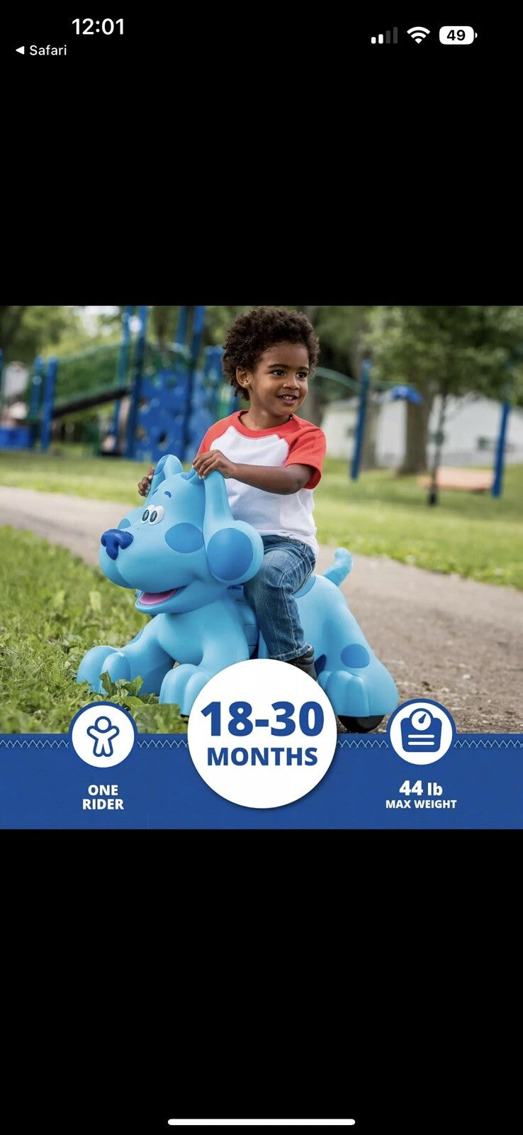 Blue Clues Snack Time Rechargeable Ride-On Toy for 18-30 Months Magic Cars 1