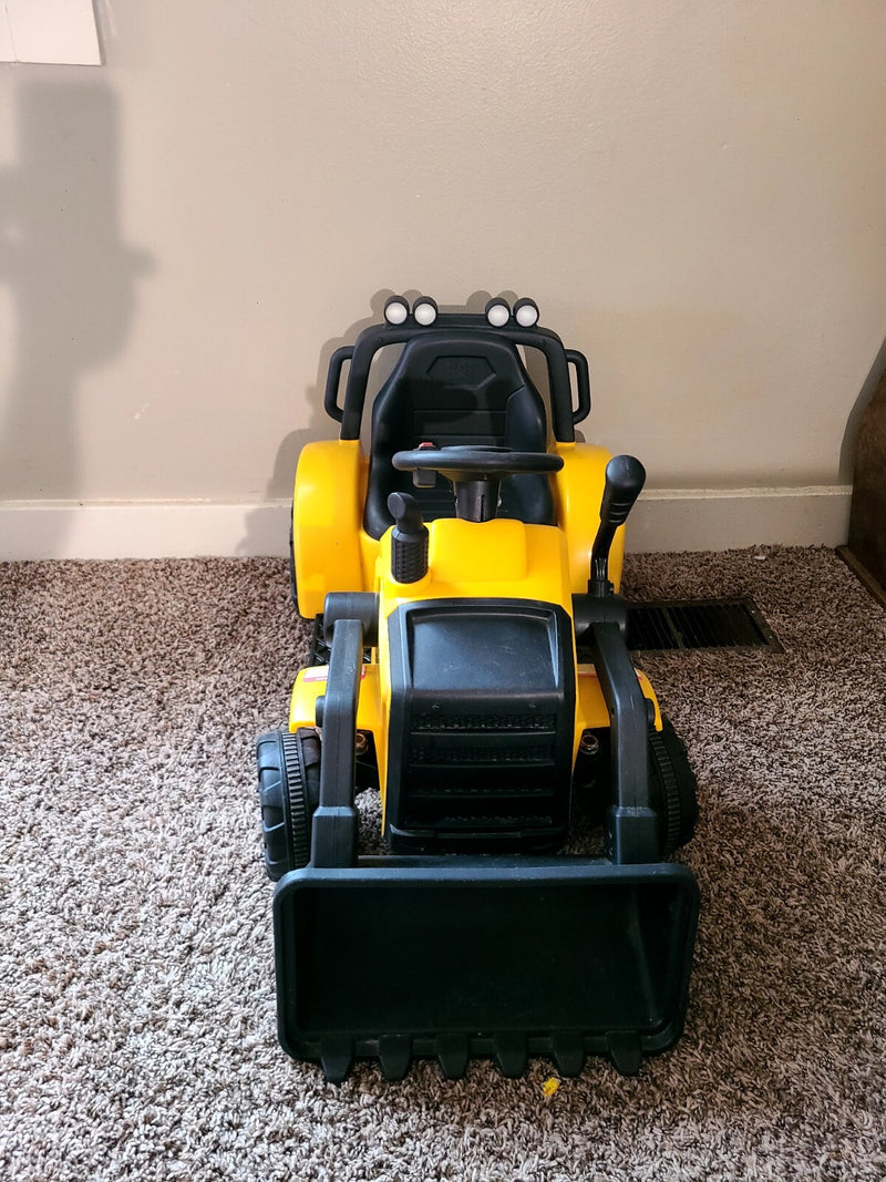 6V Kids Ride-On Caterpillar Front Loader Tractor with Charger Magic Cars 10