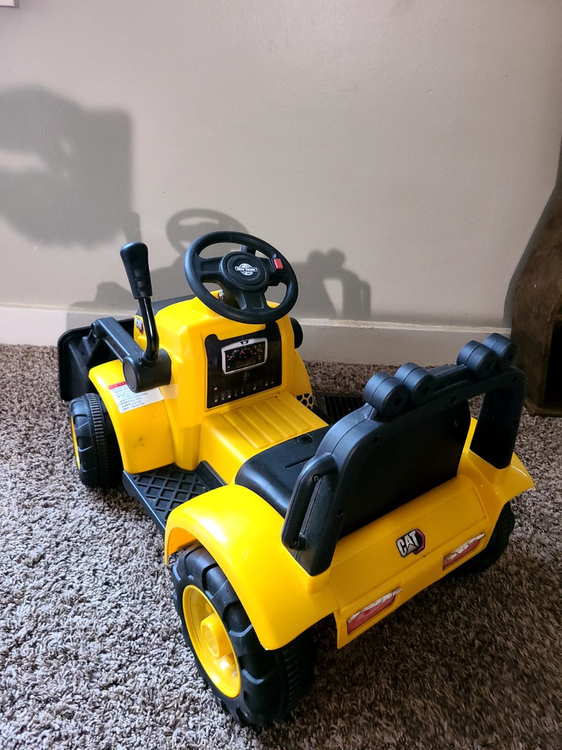 6V Kids Ride-On Caterpillar Front Loader Tractor with Charger Magic Cars 4