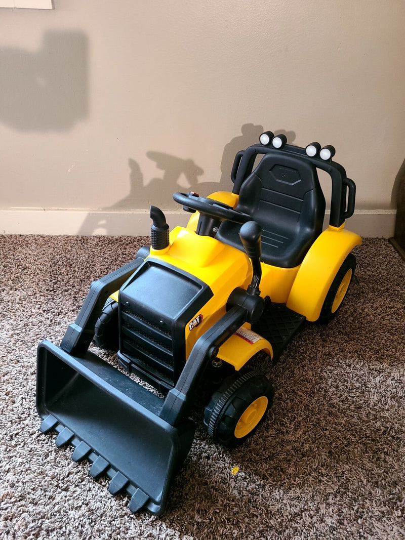 6V Kids Ride-On Caterpillar Front Loader Tractor with Charger Magic Cars 6