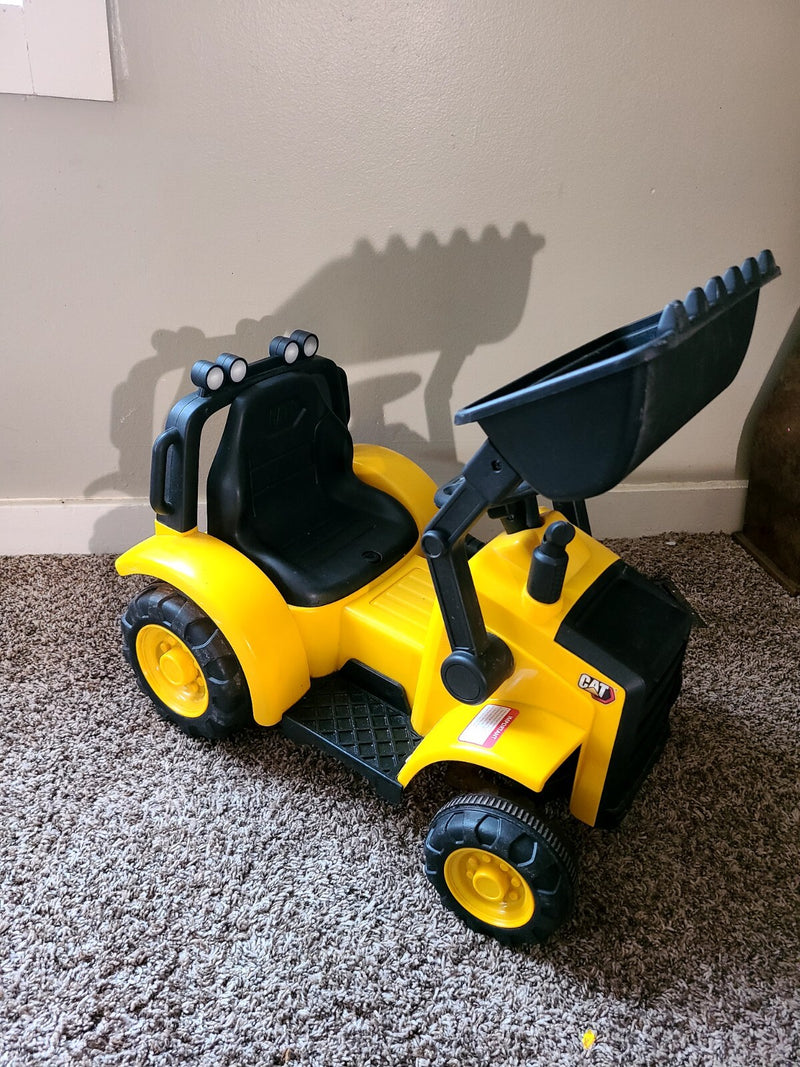 6V Kids Ride-On Caterpillar Front Loader Tractor with Charger Magic Cars 8