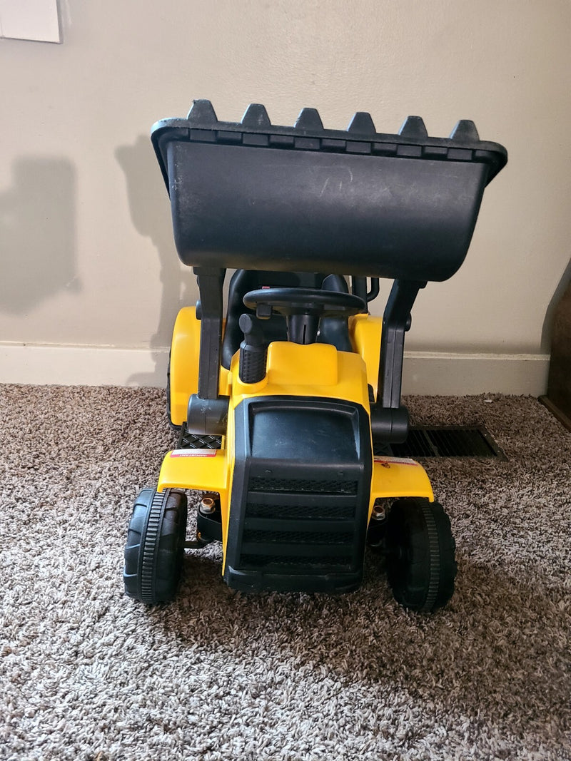 6V Kids Ride-On Caterpillar Front Loader Tractor with Charger Magic Cars 9