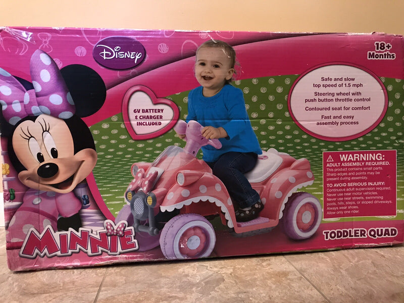 6V Minnie Mouse Quad Ride-On Toy for Kids 18+ Months Magic Cars 1