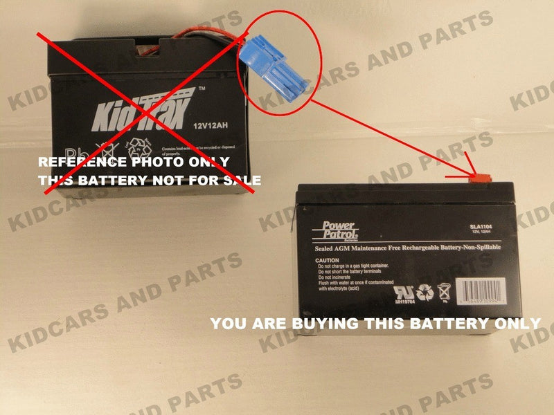 Rechargeable 12V 12Ah Replacement Battery for Kid Trax Dynamite – Wireless Bare Unit Magic Cars Variant 0