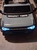 Kid Trax Ford Bronco Electric Ride-On Vehicle with Lights in Gray and Blue Magic Cars 1