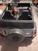Kid Trax Ford Bronco Electric Ride-On Vehicle with Lights in Gray and Blue Magic Cars 9