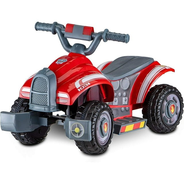 Toddler 6-Volt Electric Quad Ride-On Featuring Paw Patrol Marshall Character Magic Cars Variant 0