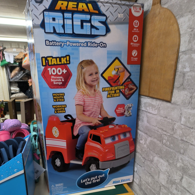 Interactive Toddler Ride-On Fire Truck Toy for Kids Ages 1.5 to 4 Years Magic Cars 1