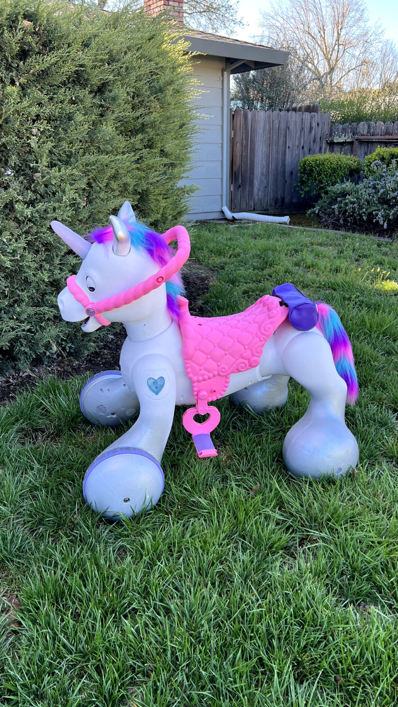 Rideamal Unicorn Electric Ride-On Toy with LED Lights (Model KT1489I) Magic Cars 1