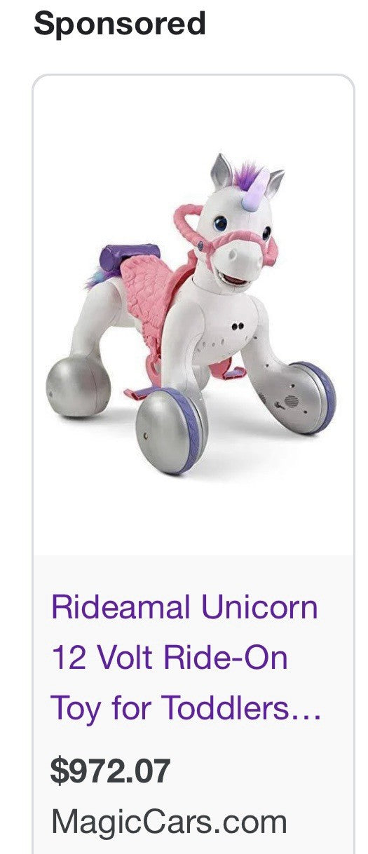 Kids Unicorn Ride-On Toy with Traction Wheels KT1489 Magic Cars 2