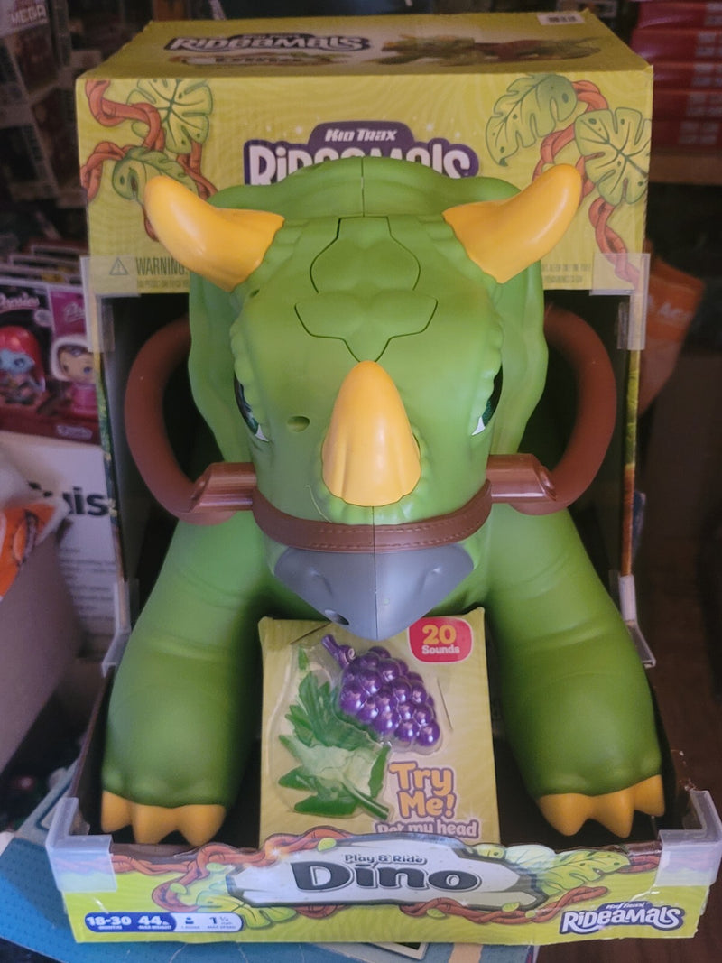 Kids TRAX Ride-On Dino Triceratops Toy for Ages 18-30 Months Magic Cars Variant 0