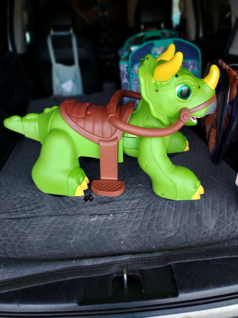 Triceratops Dinosaur Ride-On Toy for Toddlers 18-30 Months Magic Cars Variant 0