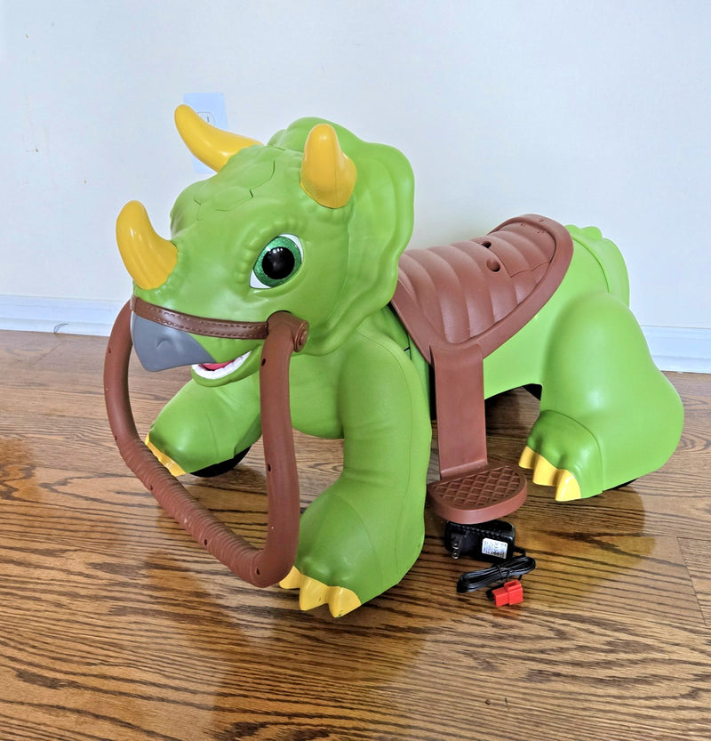 Triceratops Dinosaur Ride-On Toy for Toddlers 18-30 Months Magic Cars 0