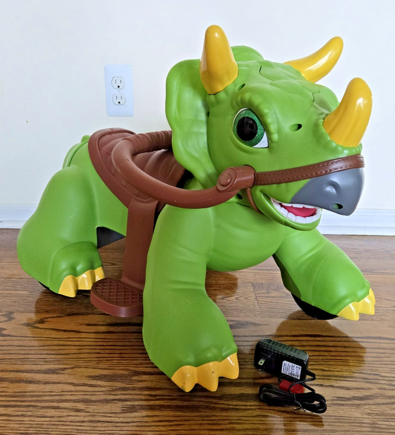 Triceratops Dinosaur Ride-On Toy for Toddlers 18-30 Months Magic Cars 11