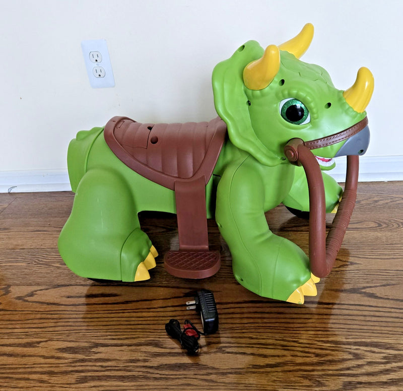 Triceratops Dinosaur Ride-On Toy for Toddlers 18-30 Months Magic Cars 12